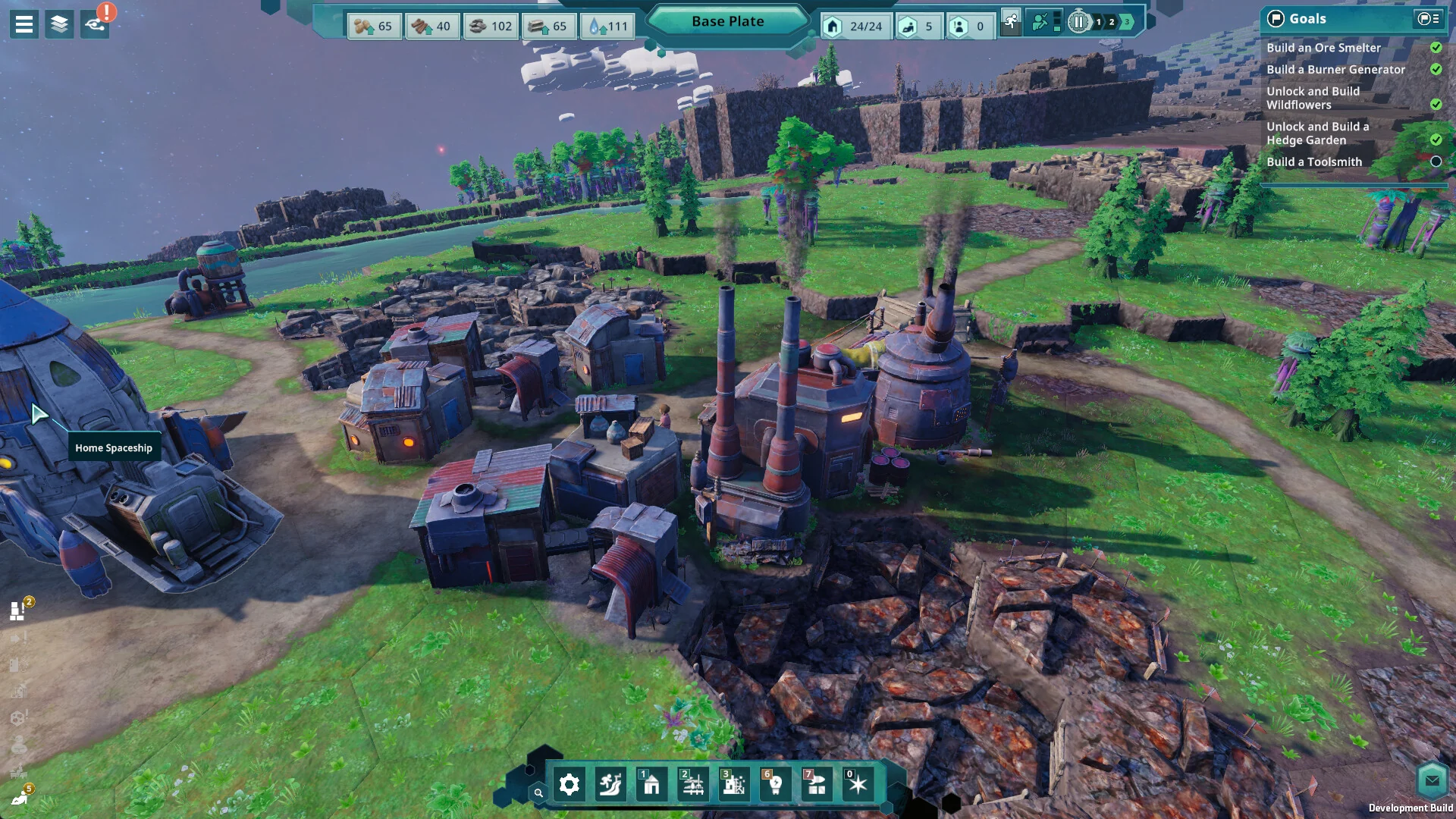 Industrial buildings, chimneys and roads on Kewa, Steam store screenshot