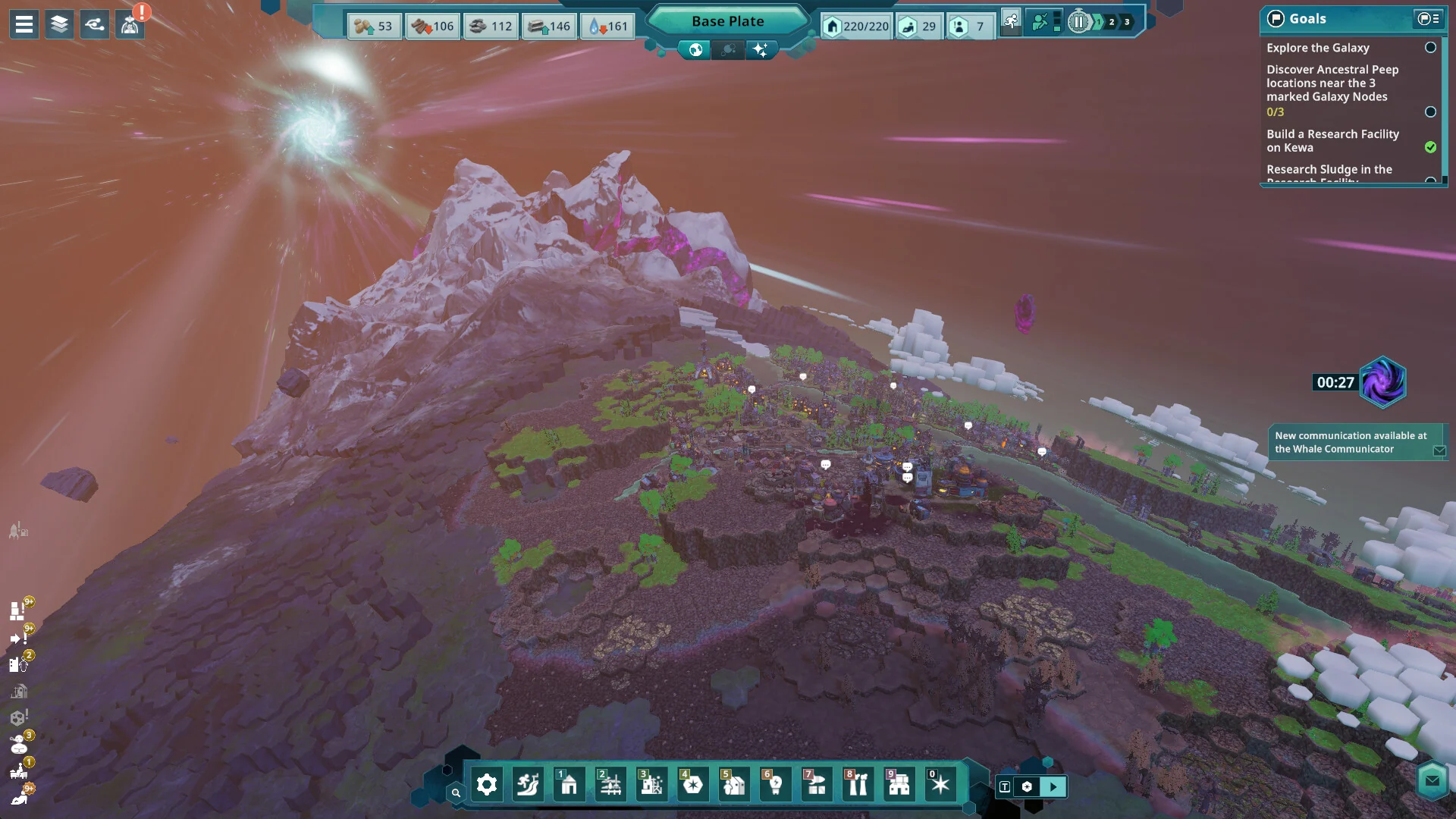 Kewa travelling toward a star with a dialogue panel, Steam store screenshot